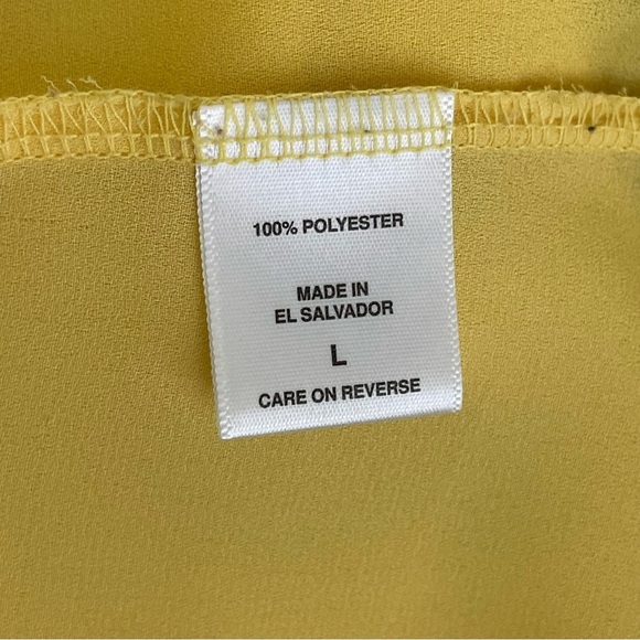 New York & Co Feminine Casual Whimsy Fairy Ruffle Halter Front Bow Top Women L - Picture 7 of 7